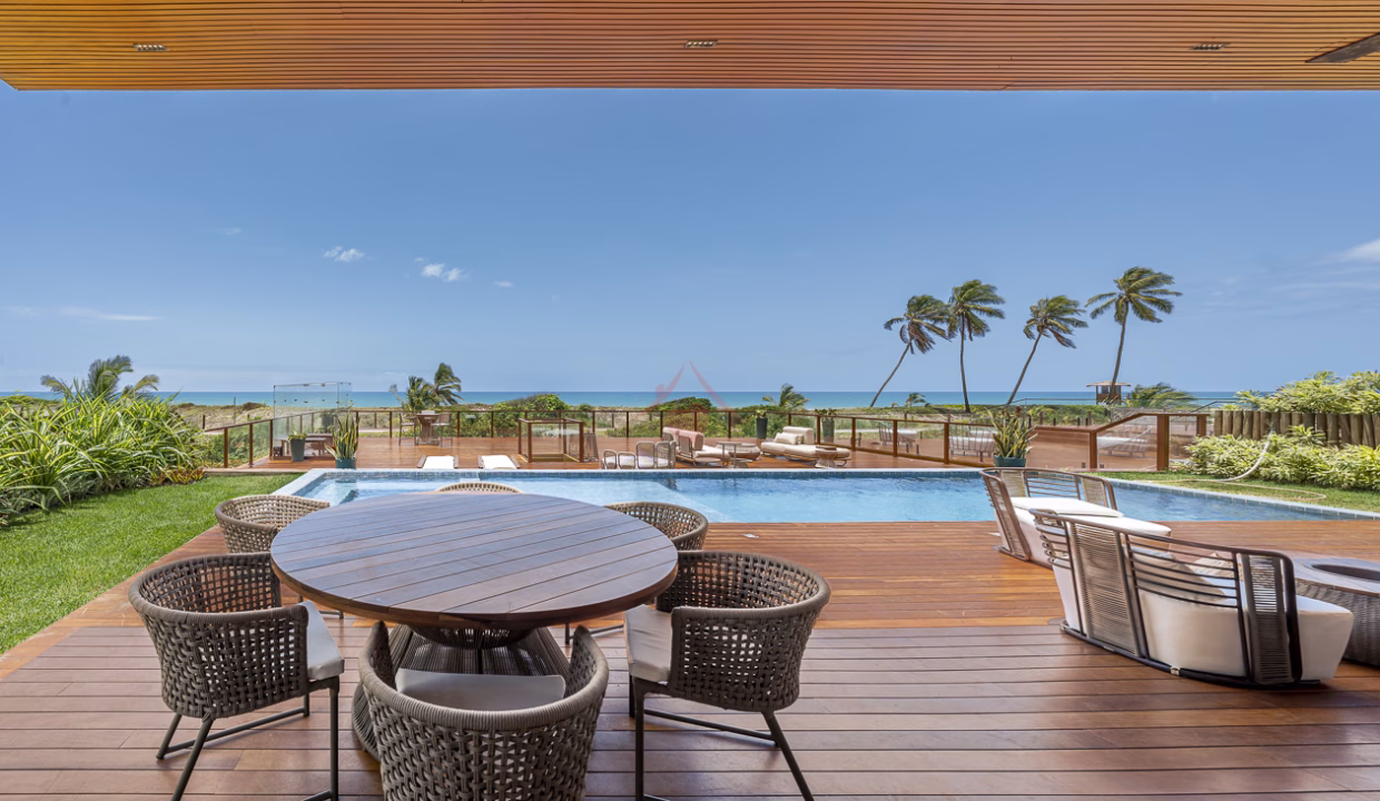 Alto luxo para temporada pé na areia em Alphaville Guarajuba -13