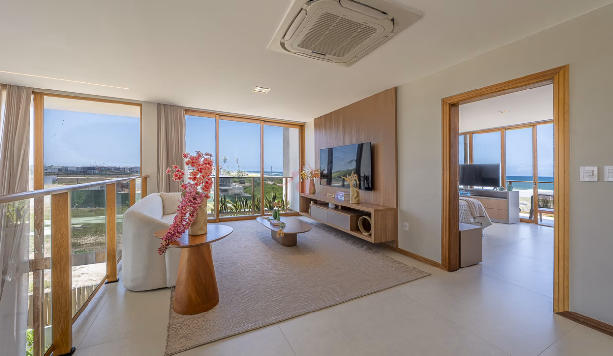 Alto luxo para temporada pé na areia em Alphaville Guarajuba -30