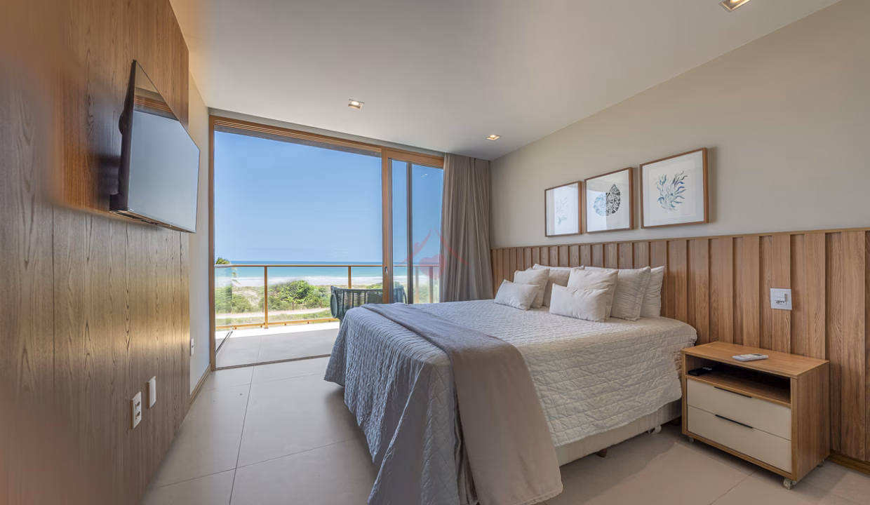 Alto luxo para temporada pé na areia em Alphaville Guarajuba -35