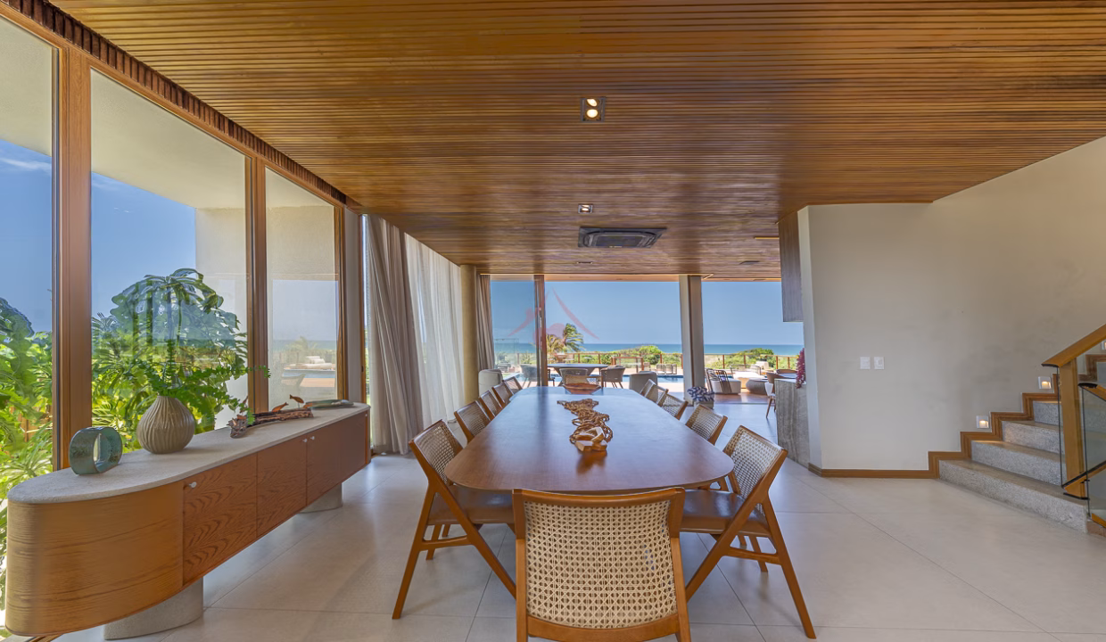 Alto luxo para temporada pé na areia em Alphaville Guarajuba -7