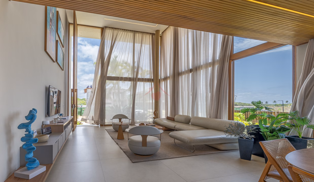 Mansão pé na areia altíssimo luxo a venda no Alphaville Guarajuba-11